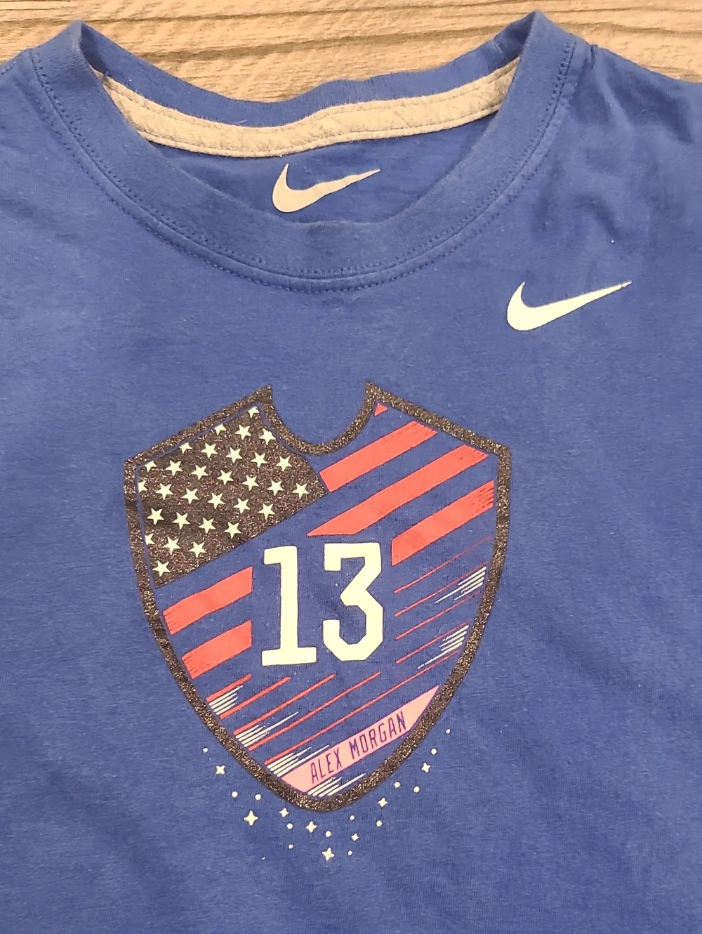 Nike USWNT Alex Morgan #13 Soccer Short Sleeve T-Shirt Size Small
